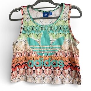 Adidas Women's Butterfly Crop Top Tank Top